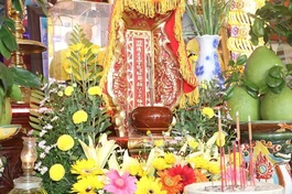 Di ảnh cố Hòa thượng Thích Diệu Nghĩa tại Tổ đường chùa Phước Đức 