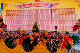 Lễ cầu siêu anh linh các anh hùng, liệt sĩ tại Nghĩa trang huyện Long Thành vào chiều 23-7