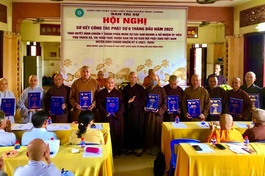 Ban Trị sự GHPGVN huyện Bình Chánh sơ kết công tác Phật sự 6 tháng đầu năm 2022