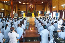 Khóa tu "Tri ân đấng sinh thành" tại chùa Diệu Pháp 