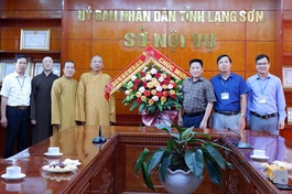 Lạng Sơn: Ban Trị sự GHPGVN tỉnh chúc mừng Ngày truyền thống ngành Quản lý nhà nước về tôn giáo