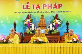 Hà Nội: Hạ trường chùa Quán Sứ tổ chức lễ tạ pháp khóa An cư kiết hạ Phật lịch 2566
