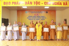 Trường Trung cấp Phật học Đồng Tháp khai giảng năm học mới 2022-2023