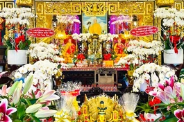 Di ảnh cố Hòa thượng Thích Hân Hiền tại chùa Vạn Liên