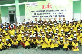 Chùa Long Cát khai giảng lớp học tình thương năm học 2022-2023