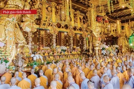 Đại giới đàn Cam Lồ Giác Đạo do Ban Trị sự GHPGVN tỉnh Gia Lai tổ chức từ ngày 1-9 đến 5-9 - Ảnh: Đăng Huy