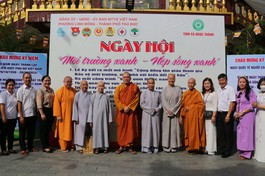 Ngày hội “Môi trường xanh - Nếp sống xanh” tại tịnh xá Ngọc Thành (phường Linh Đông, TP.Thủ Đức)