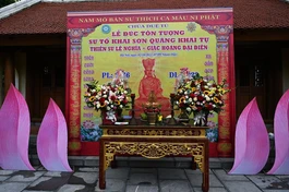 Hà Nội: Lễ đúc tôn tượng Thiền sư Lê Nghĩa - Giác Hoàng Đại Điên, tổ sư khai sơn Quảng Khai tự 