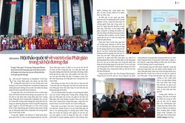 Bài trên Báo Giác Ngộ số 1173 - Thiết kế: Phòng Mỹ thuật BGN/Tống Viết Diễn