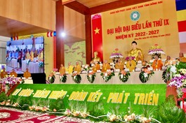 Phiên trù bị được diễn ra tại hội trường chùa Tỉnh Hội