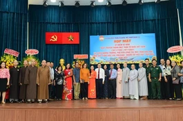 Buổi họp mặt kỷ niệm Ngày Truyền thống Mặt trận Dân tộc thống nhất VN do Ủy ban MTTQVN quận 10 tổ chức