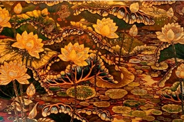 Tác phẩm "Tam thời đồng hiện" của họa sĩ Quang Đức