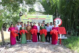 Chùa Tịnh Châu Như Ý (TP.Biên Hòa) khánh thành cầu giao thông nông thôn tại tỉnh Trà Vinh