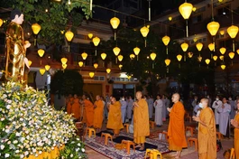 Các chùa, tịnh xá trang nghiêm tổ chức lễ vía Đức Phật A Di Đà