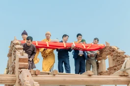 Chính thức đặt thượng lương nhà thờ tổ chùa Thạch Khê