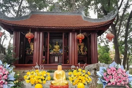 Ngôi Tam bảo cổ ở chùa Đồng Tương được xây dựng trên nền đất chùa cũ theo kiến trúc truyền thống