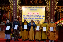 Lạng Sơn: Phật giáo tỉnh tổng kết công tác Phật sự năm 2022