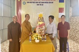 Ban Tôn giáo TP.HCM chúc Tết Quý Mão đến Ban Trị sự Phật giáo huyện Cần Giờ