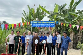 Khởi công xây cầu Linh Quang (H.Cao Lãnh, Đồng Tháp)
