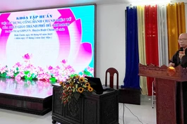 Khóa tập huấn sử dụng cổng hành chánh điện tử của Phật giáo TP.HCM cho Tăng Ni H.Bình Chánh tại tu viện Tường Vân