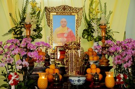 Di ảnh cố Thượng tọa Thích Viên Hải tại chùa Linh Bửu