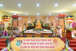 Lễ tưởng niệm Thánh tổ Kiều Đàm Di và chư Ni tiền bối hữu công tỉnh Thái Bình được tổ chức tại chùa Hoằng Văn