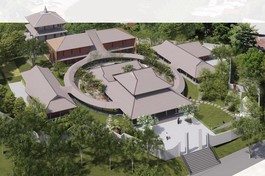 Phối cảnh tổng thể chùa Viên Giác đại trùng tu năm 2023