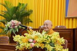 Trưởng lão Hòa thượng Thích Minh Thông chia sẻ về Giới luật tại chùa Bình An (TP.Long Xuyên, An Giang)