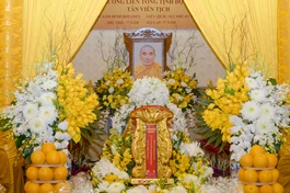 Di ảnh cố Trưởng lão Hòa thượng Thích Giác Quang - Ảnh: Đăng Huy