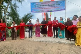 Hội Phước Thiện khánh thành cầu nông thôn tại H.Trần Văn Thời, tỉnh Cà Mau