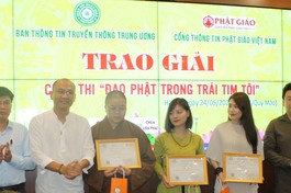 Trao giải cuộc thi “Đạo Phật trong trái tim tôi”
