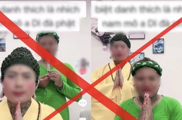Hóa trang thành Đức Phật livestream bán hàng trên TikTok, bị xử lý ra sao?