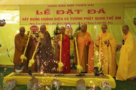 Chính thức khởi công xây dựng chánh điện chùa Bảo Sơn Thiên Hải