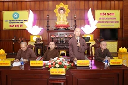 Đại đức Thích Tánh Thông phát biểu khai mạc hội nghị