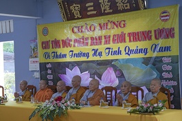 Phân ban Ni giới T.Ư thăm chư Ni hành giả an cư tại TP.Đà Nẵng và tỉnh Quảng Nam