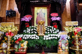 Di ảnh cố Hòa thượng Thích Tâm Khai tại tổ đường chùa Diệu Pháp