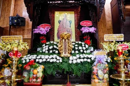 Di ảnh cố Hòa thượng Thích Tâm Khai tại tổ đường chùa Diệu Pháp