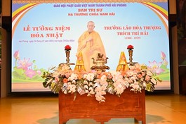 Hải Phòng: Lễ tưởng niệm hóa nhật Trưởng lão Hòa thượng Thích Trí Hải