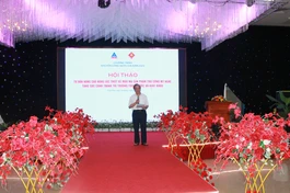 Ông Lưu Duy Dần, Chủ tịch Hiệp hội Làng nghề VN phát biểu khai mạc