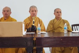 Khánh Hòa: Ban Trị sự GHPGVN tỉnh thăm trường hạ chùa Đức Hòa (TX.Ninh Hòa)