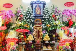 Di ảnh Thượng tọa Thích Trí Chánh tại tổ đường chùa Vạn Đức (P.11, Q.Bình Thạnh, TP.HCM)