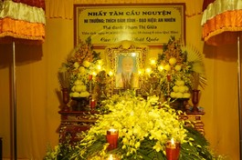 Giác linh đường Ni trưởng Thích Đàm Bình