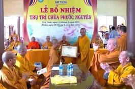 Trà Vinh: Lễ công bố, trao quyết định bổ nhiệm trụ trì chùa Phước Nguyên