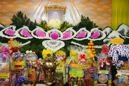 Di ảnh cố Hòa thượng Thích Minh Nhân tại chùa Tuyền Lâm (Q.6, TP.HCM)