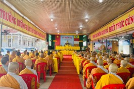 Quang cảnh lễ mãn hạ của Tăng Ni H.Long Thành, Đồng Nai