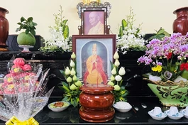 Di ảnh cố Hòa thượng Thích Thiện Thọ tại tổ đường chùa Giác Phước 