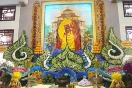 Giác linh đài Hòa thượng Thích Đạt Hảo tại chùa Pháp Quang (Q.8, TP.HCM)