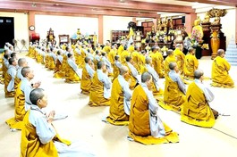 Trường hạ tổ đình Kim Liên - chùa Đồng Đắc (H.Kim Sơn) có 85 hành giả tác pháp Tự tứ