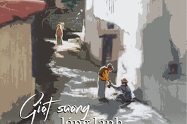 Giọt sương lóng lánh