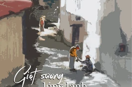 Giọt sương lóng lánh